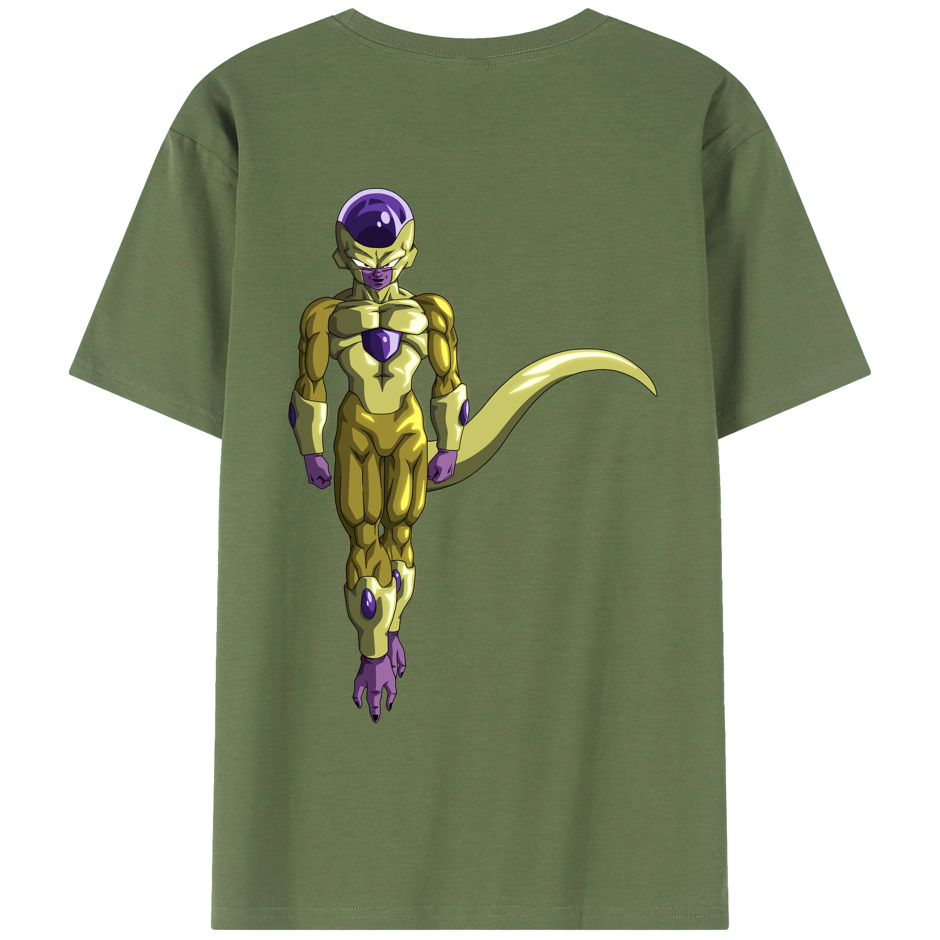 （画像用） ドラゴンボール フリーザ DRAGON BALL Frieza 綿100％ メンズ半袖Tシャツ（バックプリント） 通気性